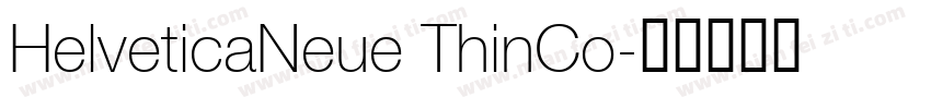 HelveticaNeue ThinCo字体转换